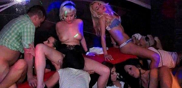  Girls licking pussies and banging at a dance club